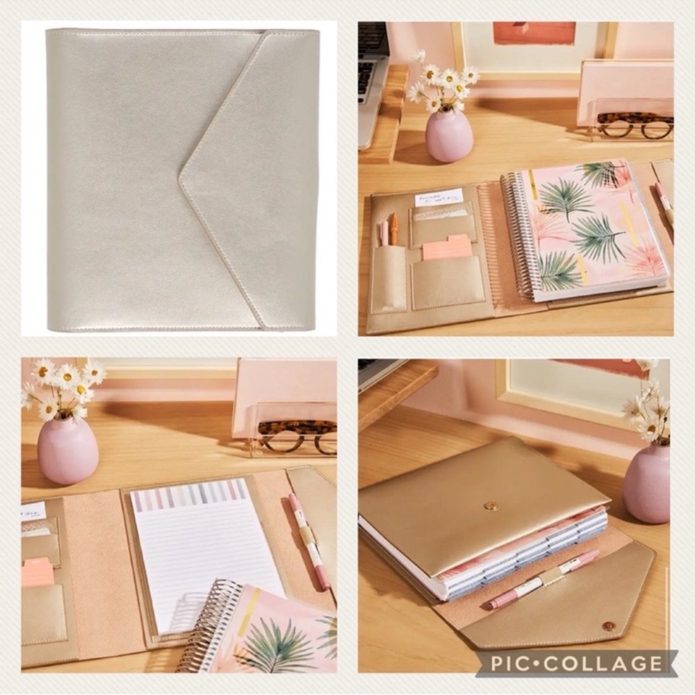 ** RESERVED ** Erin Condren Champagne Cover and Vibrant Home Office Calendar Set - Picture 5 of 5